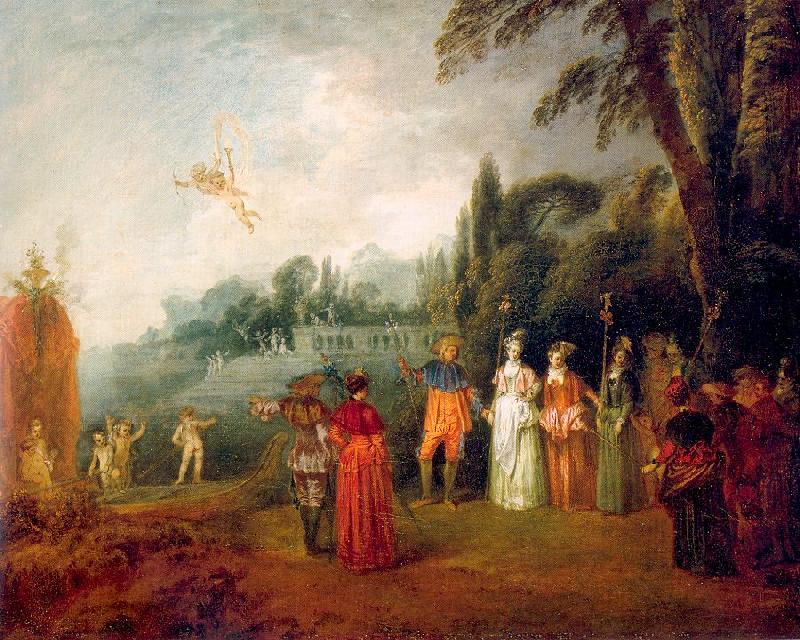 WATTEAU, Antoine The Island of Cythera oil painting image
